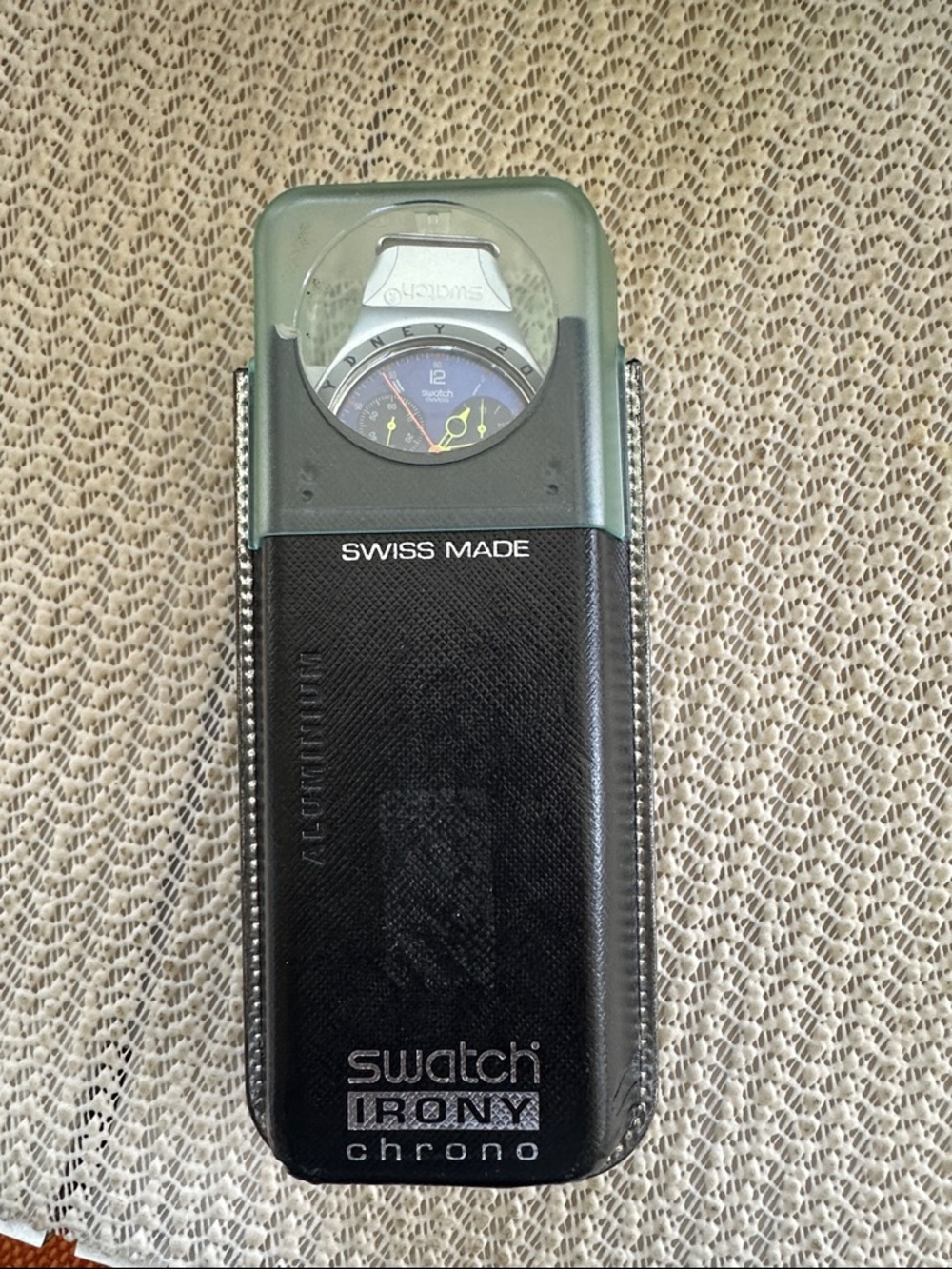 2000 Olympics ed. Swatch IRONY Blue Dial Chronograph. Mint Condition